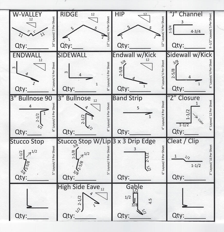 Roofing Flashing Fabrication